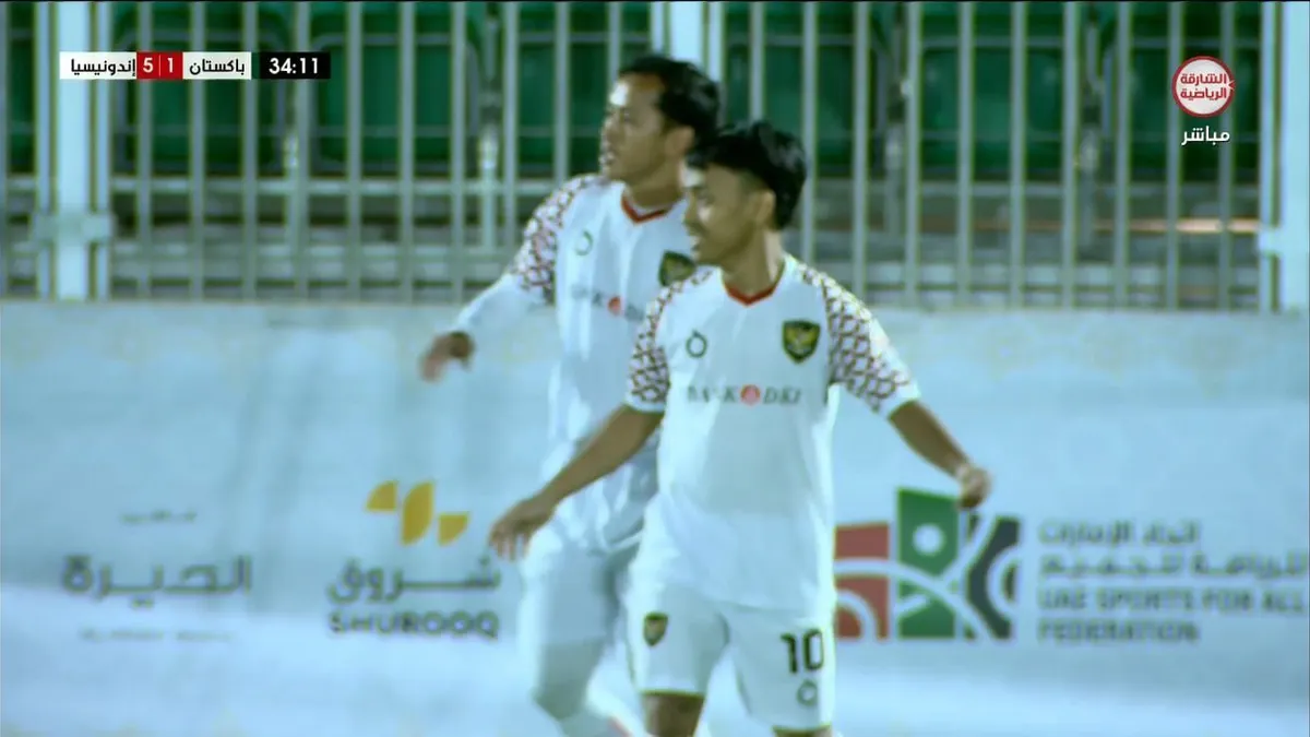 Timnas Minifootall Hajar Pakistan 7-2 di Piala Asia 2025, Aprianto Cetak Dua Gol.