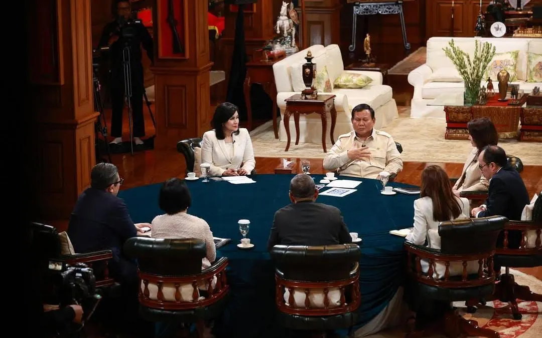 Prabowo Subianto Bahas Soal RUU Polri dengan Tujuh Pemred Media Berita