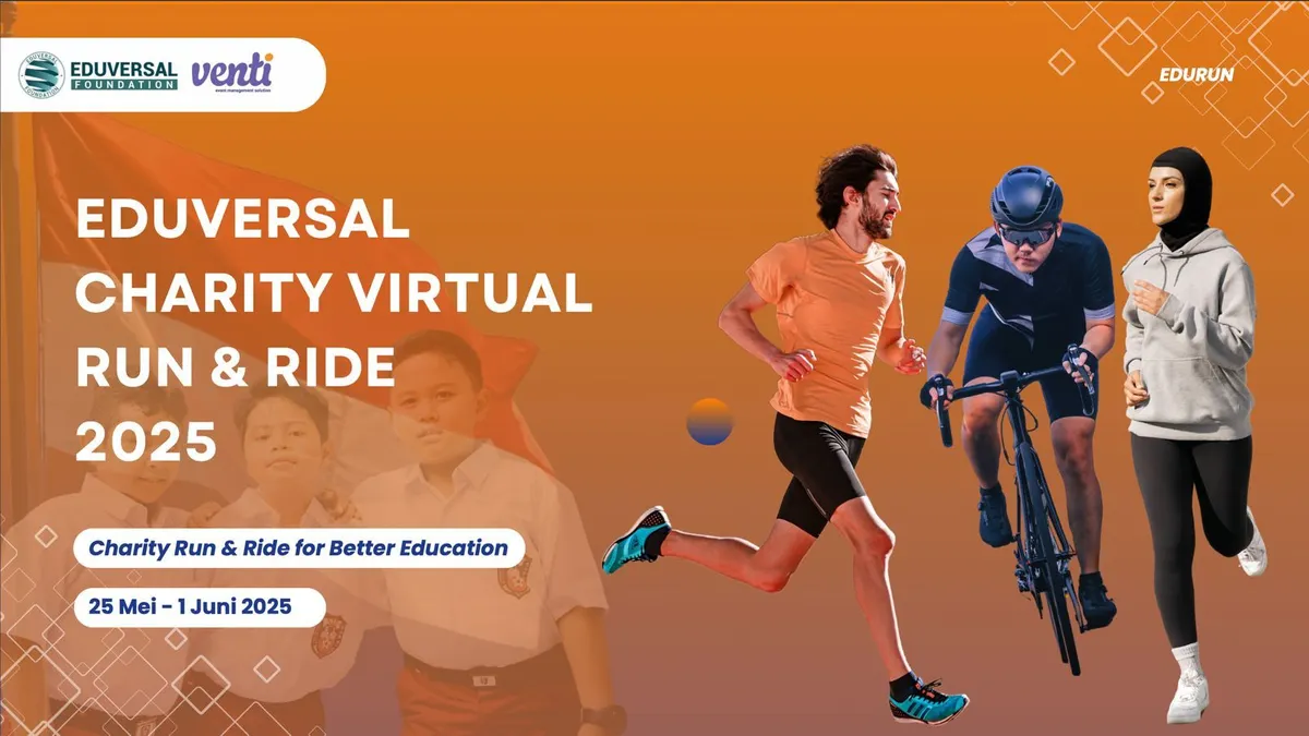 Sudah diselenggarakan sebanyak 3 kali sejak tahun 2020, gerakan sosial dan gaya hidup sehat bertajuk "Edurun 2025: Virtual Charity Run & Ride for Better Education kembali diluncurkan pada Kamis 1 Mei 2025.
