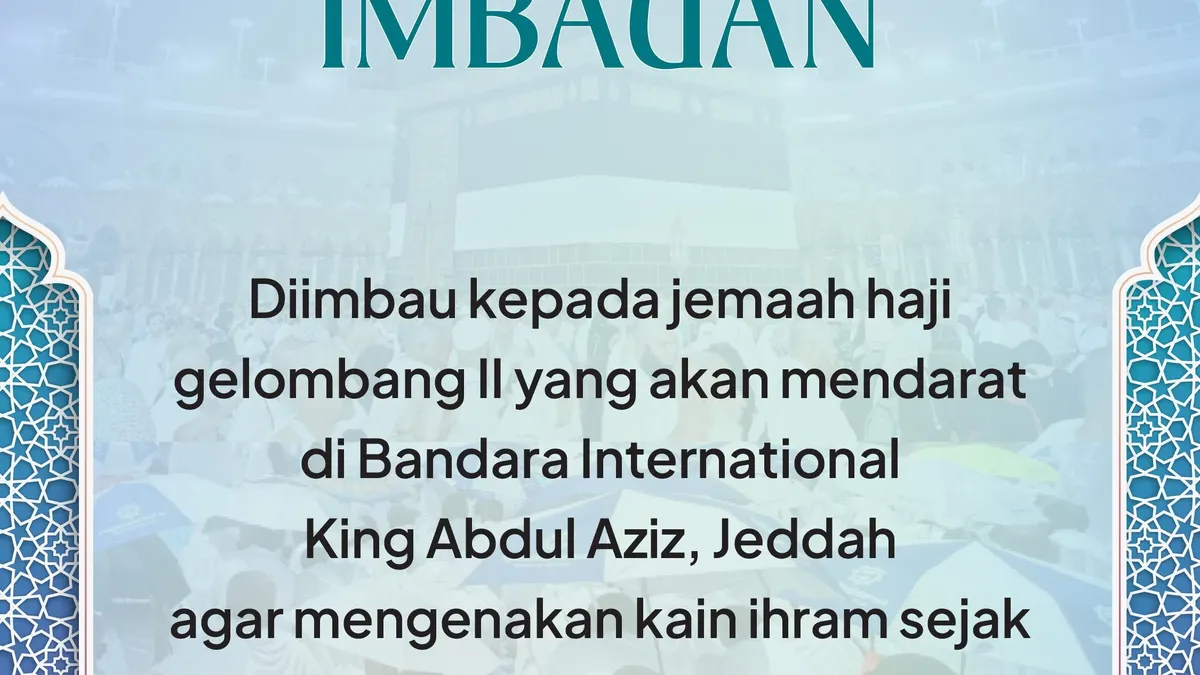 Ilustrasi. Kepala Darker PPIH Abdul Basir, Imbau 5.329 Jemaah Haji Indonesia Gelombang 2 agar Berihram dari Tanah Air