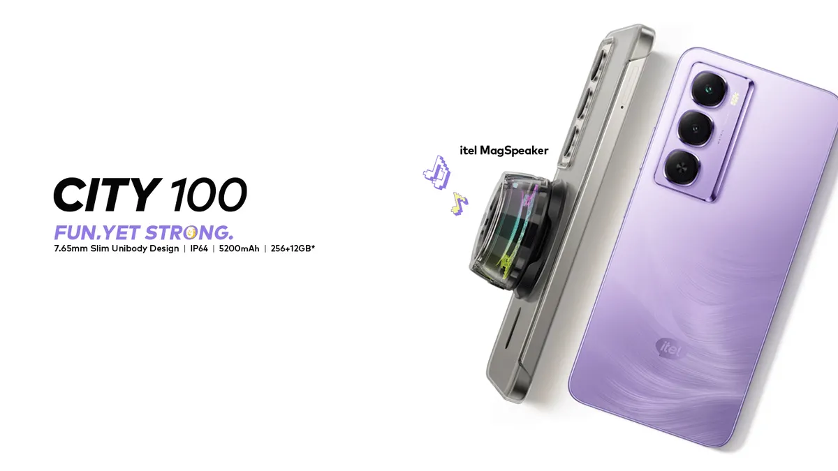  itel City 100 hadir dengan nama yang unik dan desain yang mencuri perhatian.