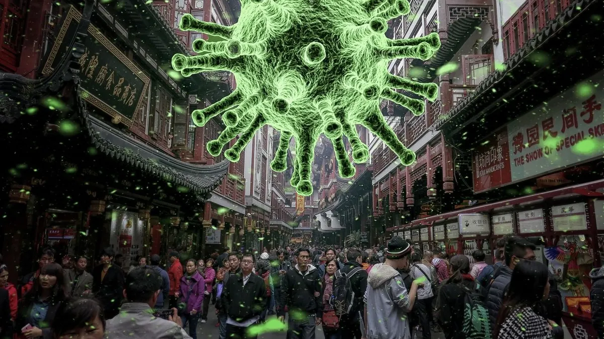 Ilustrasi virus.