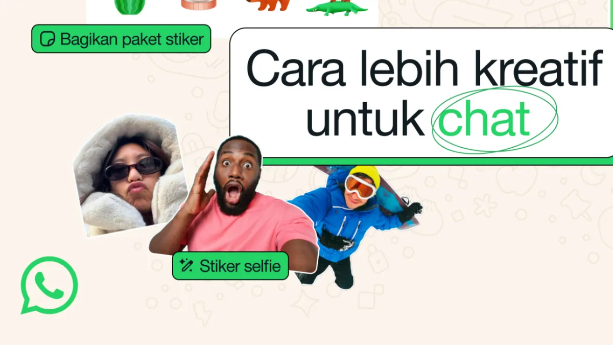 WhatsApp merilis fitur di mana pengguna bisa mengubah foto selfie menjadi stiker.