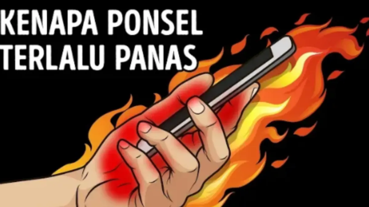Ilustrasi HP overheat.