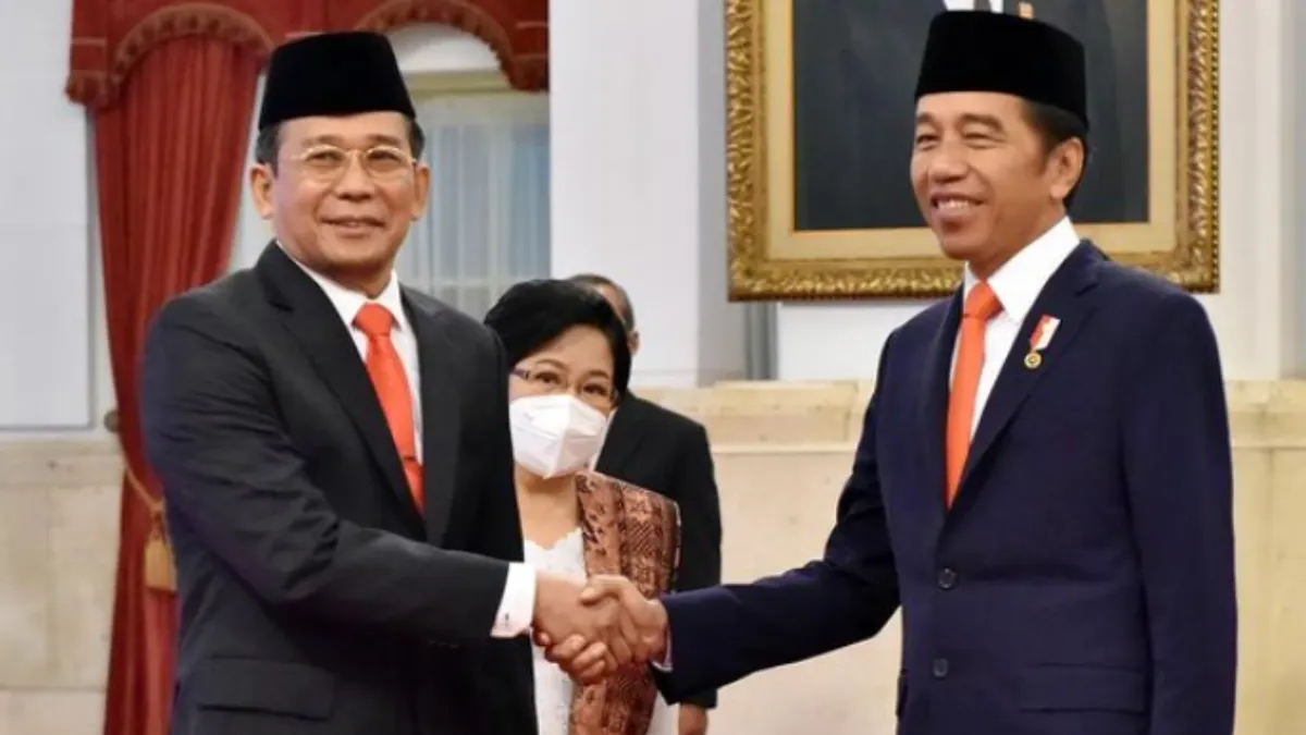 Potret Johanis Tanak bersama Jokowi