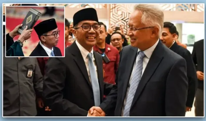 Presiden Prabowo melakukan pergantian jabatan Mendikti Saintek dari Satryo Soemantri Brodjonegoro ke Brian Yuliarto.
