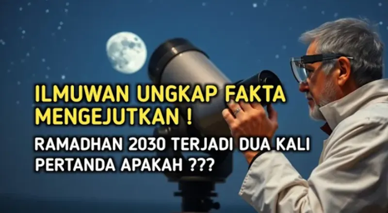 Ibadah puasa Ramadhan 1452 H atau tahun 2030 Masehi mendatang, puasa serta Idul Fitri dipastikan akan terjadi dua kali dalam setahun.