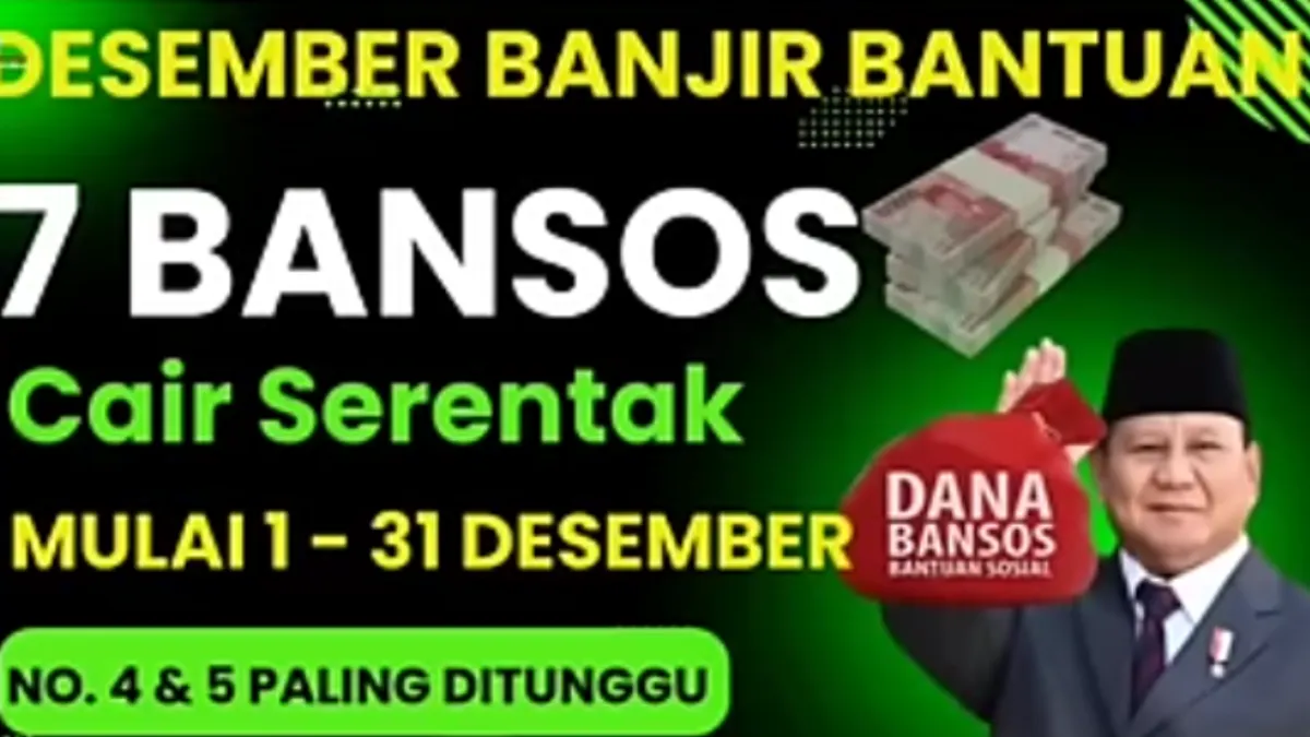 7 Jenis Bantuan Sosial yang Disalurkan di Akhir Tahun 2024