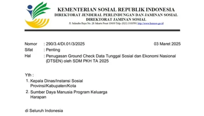 Perubahan penting dalam penetapan KPM bansos tahap II adalah penggunaan Data Tunggal Sosial Ekonomi Nasional atau DTSEN sebagai acuan.