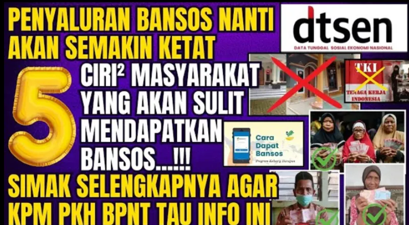 Pada penyaluran bansos tahap II atau periode salur April-Juni, acuan dan kriteria penentuan KPM akan mulai menggunakan DTSEN.