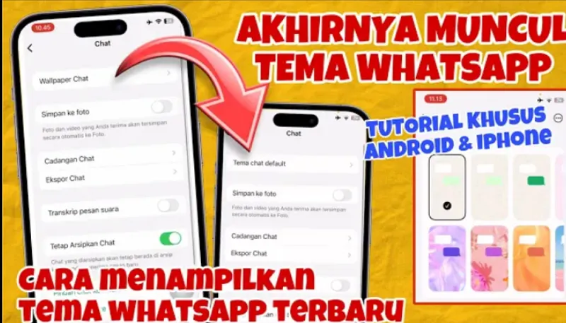 Fitur terbaru yang kini disediakan WhatsApp kepada penggunanya melalui update versi adalah Tema.