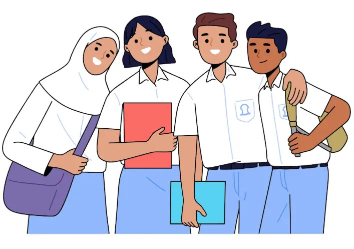 Ilustrasi tata tertib tes terstandar SPMB Jabar Tahap 2 jenjang SMA. 