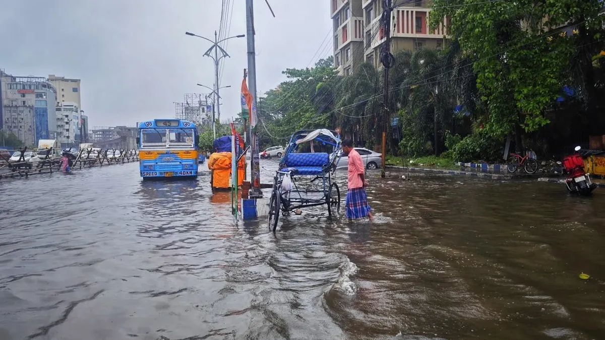 Ilustrasi banjir.