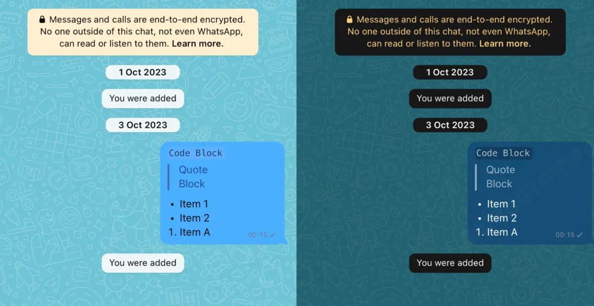 Fitur bubble chat WhatsApp adalah inovasi yang memungkinkan pengguna untuk menyesuaikan warna gelembung obrolan.