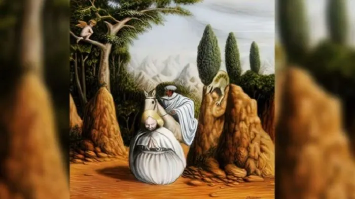 Ilustrasi tes ilusi optik
