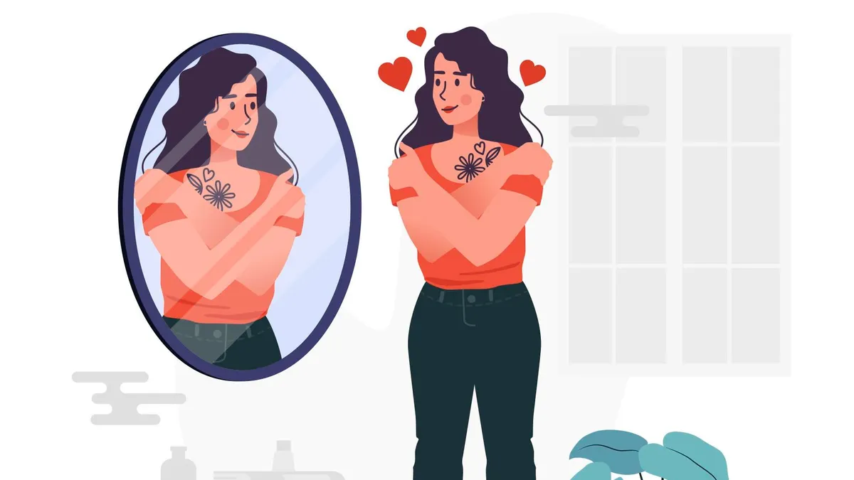 Ilustrasi menjadi diri sendiri.