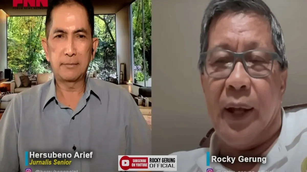 Hersubeno Arief dan Rocky Gerung