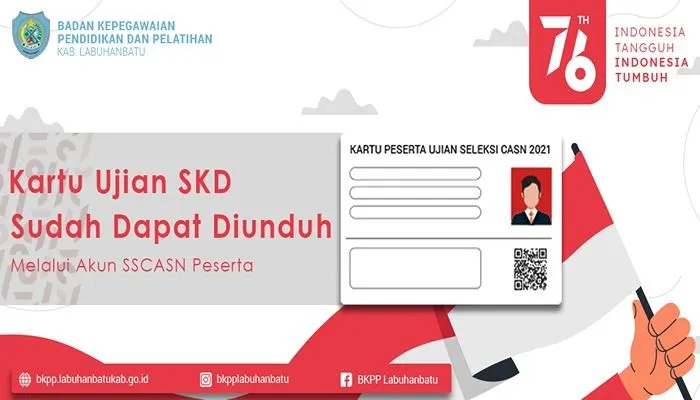Illustrasi. Kartu Ujian SKD CPNS 2024 