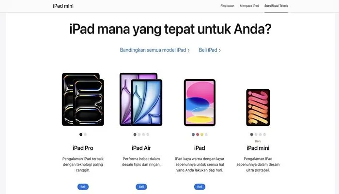 iPad Mini 7 berhasil menyita perhatian publik dengan spesifikasinya yang tinggi dan desain yang elegan dengan harga Rp7 jutaan di pasaran.
