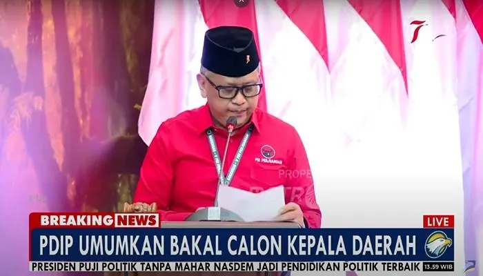 PDIP umumkan 6 bakal calon kepala daerah untuk Pilkada 2024