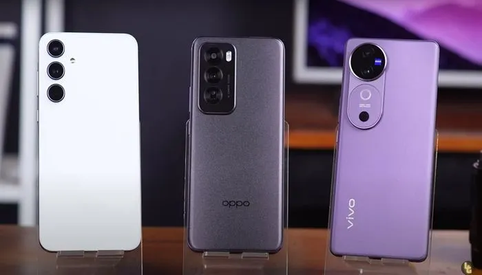 Bagaimana spesifikasi masing-masing dari Samsung Galaxy A55, Oppo Reno 12 dan Vivo V40? Mana yang lebih unggul?