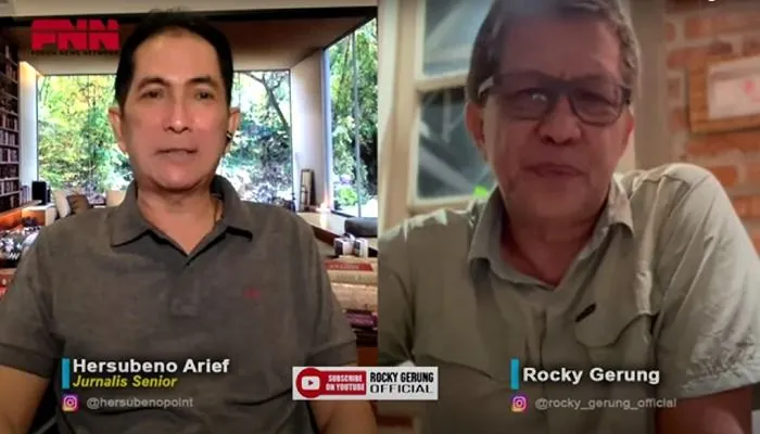 Hersubeno Arief bersama Rocky Gerung