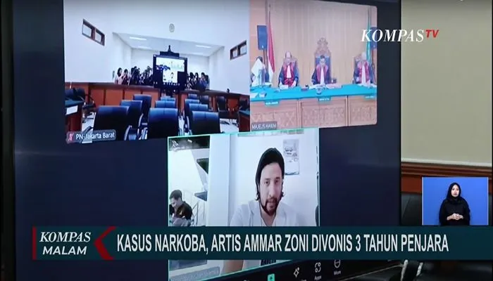 Ammar Zoni Resmi Divonis 3 Tahun Penjara dan Denda Rp1 Miliar