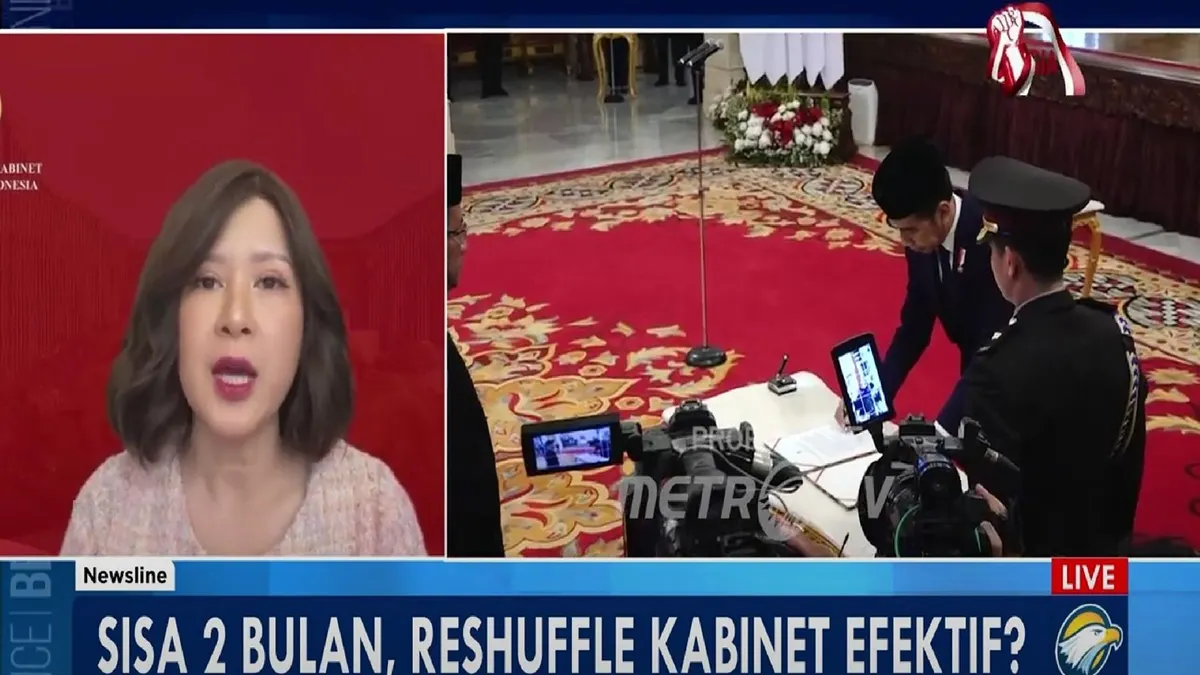 Menurut Staf Khusus (Stafsus) Presiden, Grace Natalie menurut di UUD 1945, reshuffle ini merupakan hak dari Presiden