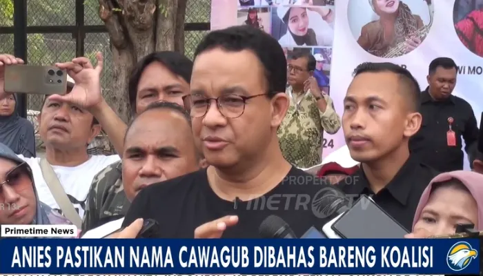 Bakal calon Gubernur Jakarta, Anies Baswedan, belum menentukan siapa yang akan menjadi pendamping dalam Pilkada Jakarta 2024.
