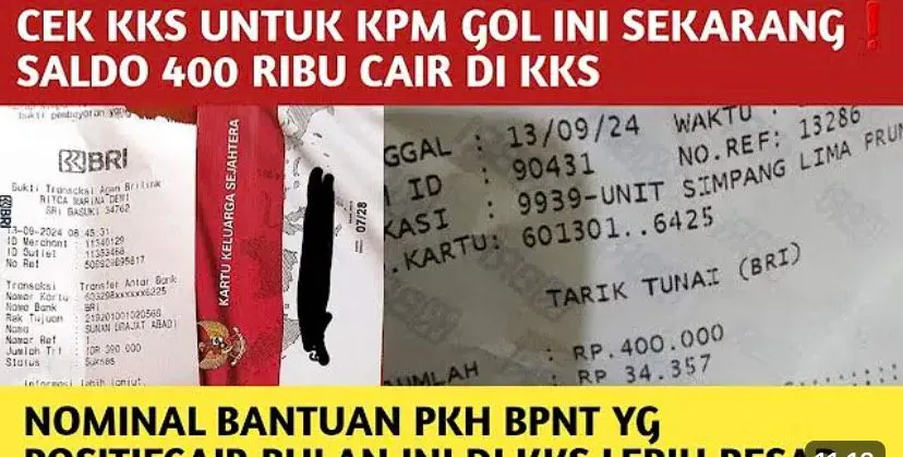 Bantuan Sosial Rp 300 Ribu dan Rp 400 Ribu