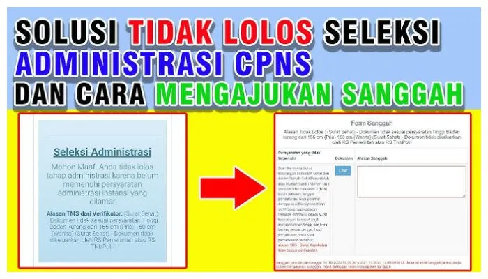 Cara ajukan sanggah untuk hasil seleksi administrasi CPNS tahun 2024