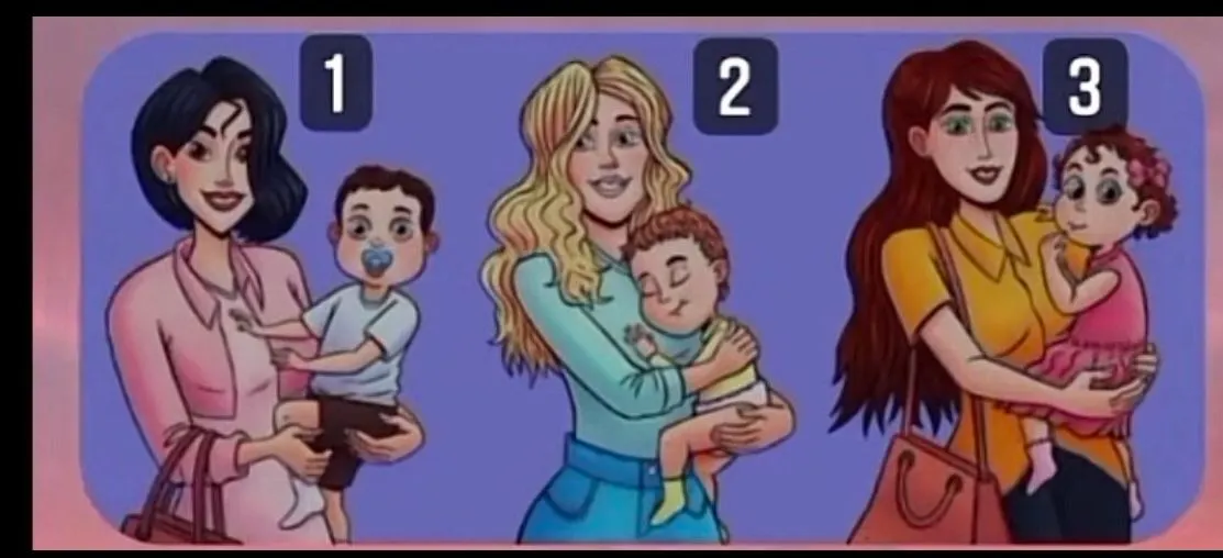 Tes Kepribadian: Wanita Mana yang Menggendong Anak Orang Lain? Pilihanmu Ungkap&nbsp;Karaktermu!