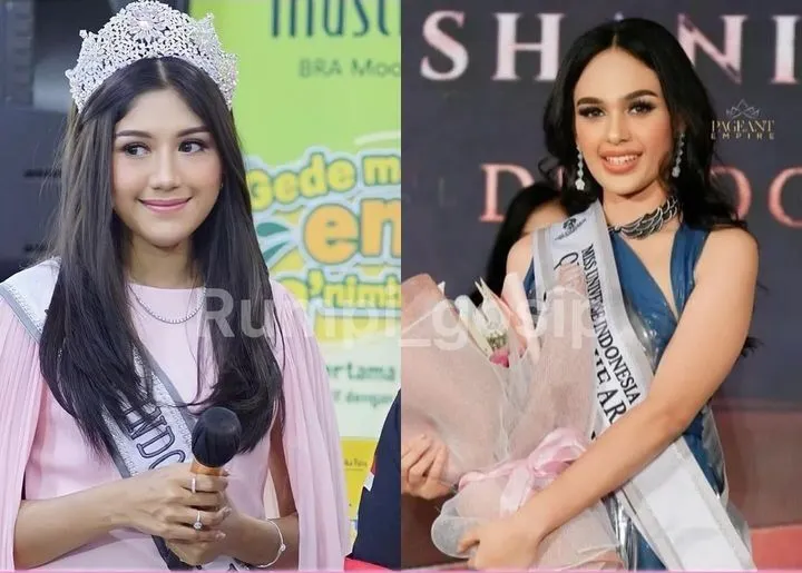 Kolase Potret Erina Gudono dan Shania Hamdun