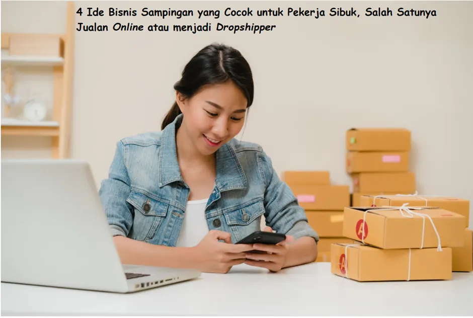 Ilustrasi bisnis sampingan yang cocok untuk pekerja sibuk.