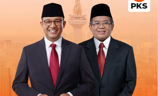 PKS mengumumkan pasangan untuk Pilgub Jakarta dari partainya yaitu Anies Baswedan dan Mohamad Sohibul Iman.