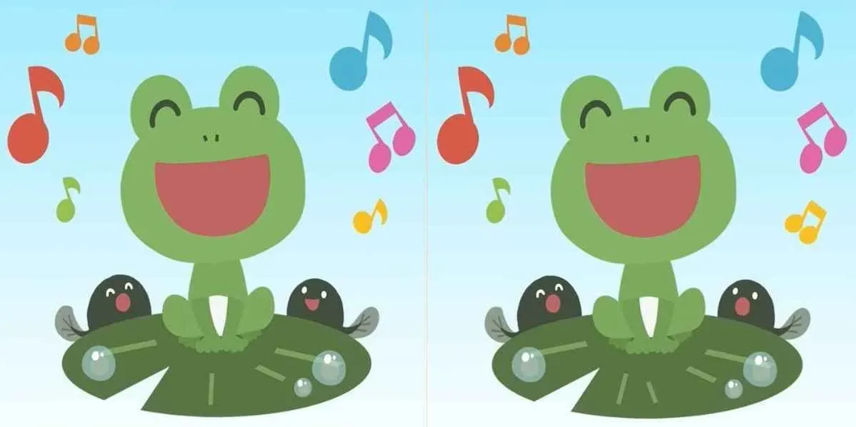 Tes IQ: Konsentrasi Berkurang? Ayo Latih Kembali dengan Temukan 3 Perbedaan di Gambar Katak!