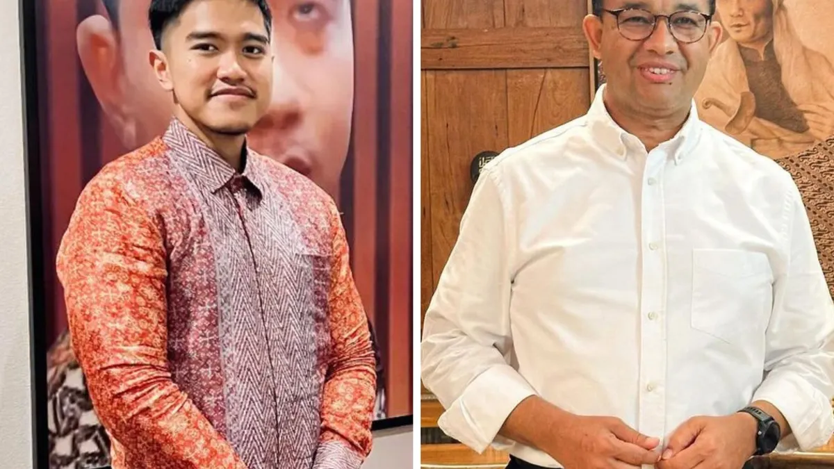 Anies Baswedan dan Kaesang Pangarep