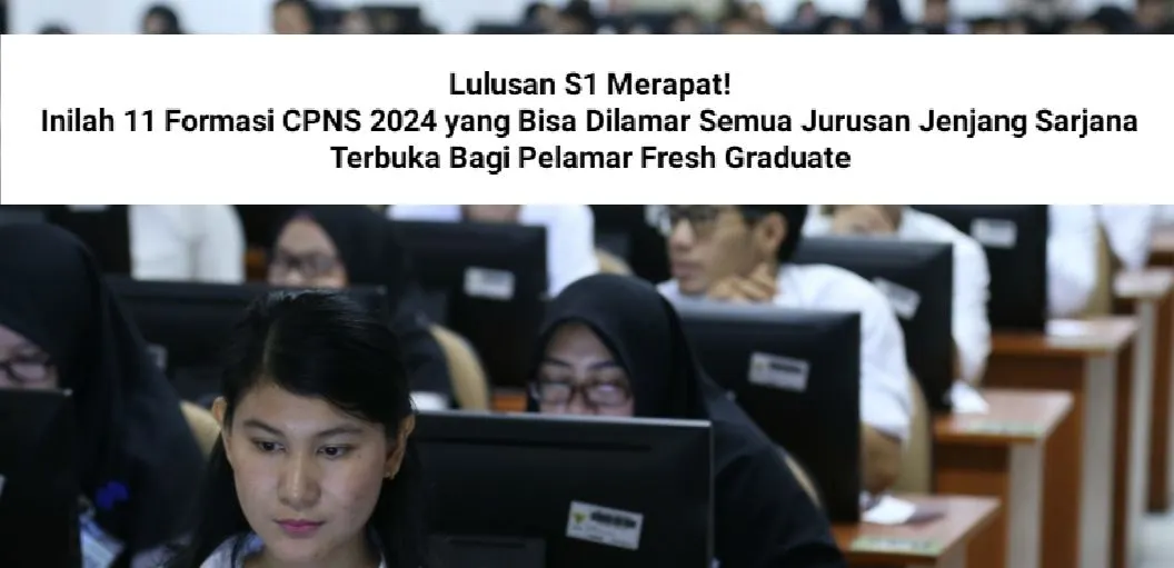 11 formasi CPNS 2024 untuk lulusan S1 fresh graduate bisa daftar