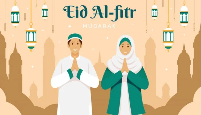 Ilustrasi lebaran Idul Fitri.