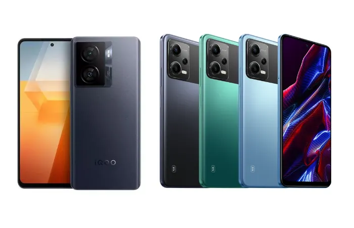 Vivo IQOO Z7x dan Xiaomi Poco X5 5G termasuk pilihan HP gaming yang kerap direkomendasikan.