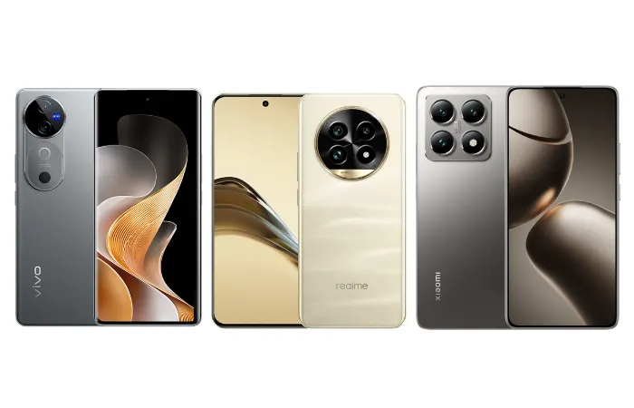 Vivo V40, Realme 13 Pro+, dan Xiaomi 14T.