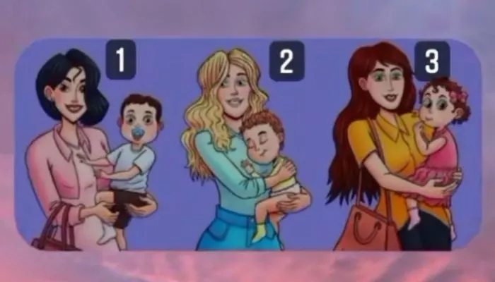 Tes Kepribadian: Wanita Manakah yang Terlihat Menggendong Anak Orang Lain? 