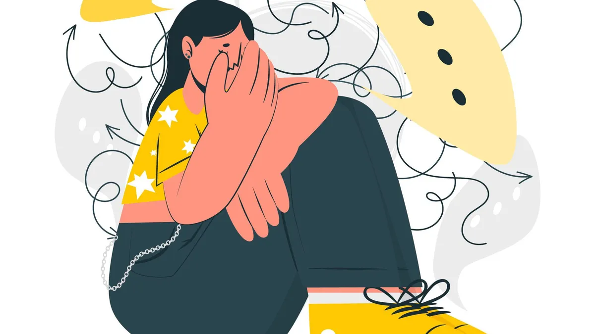Ilustrasi seorang overthinker.