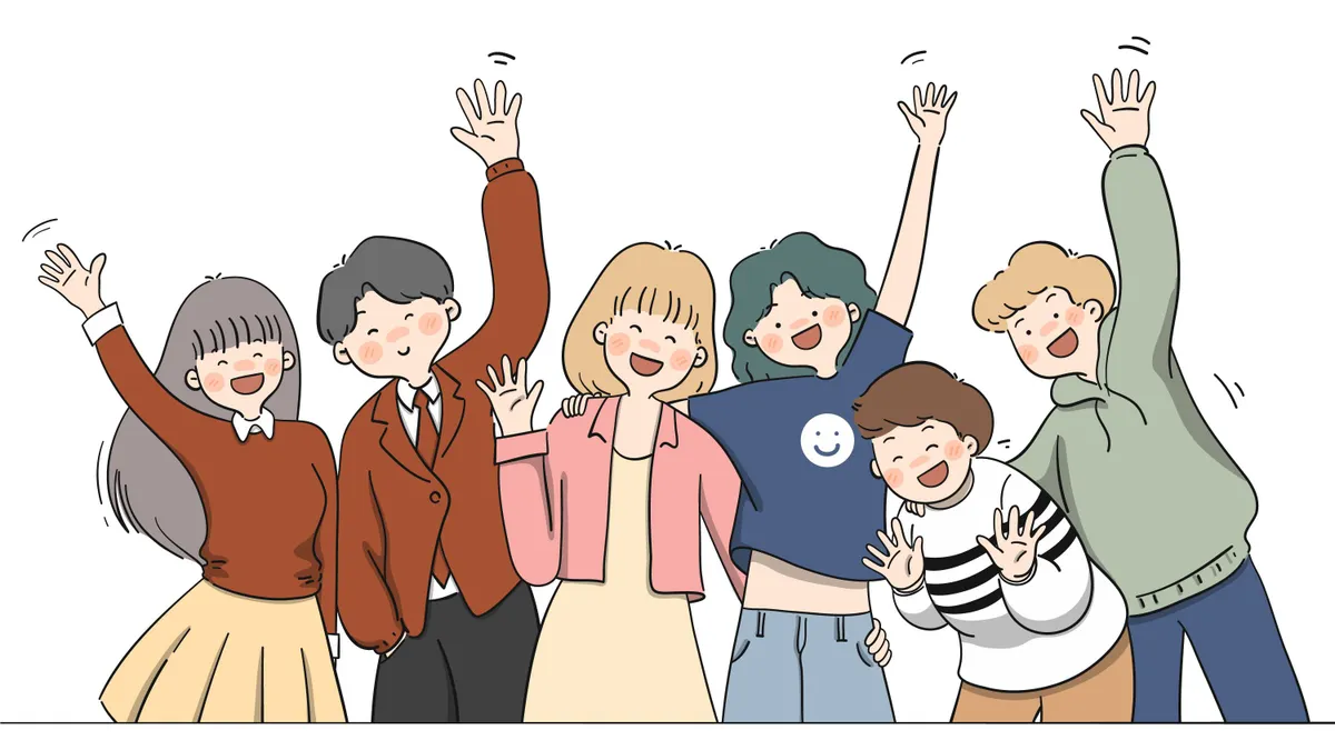 Ilustrasi Circle Positive Vibes