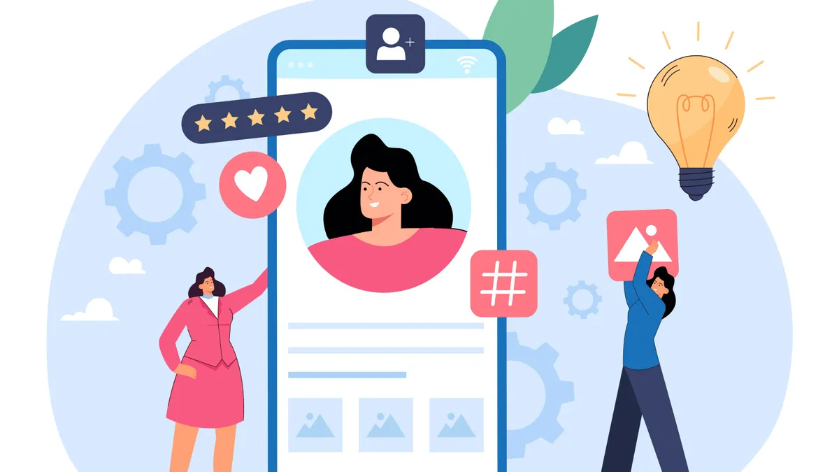 Ilustrasi membangun personal branding.