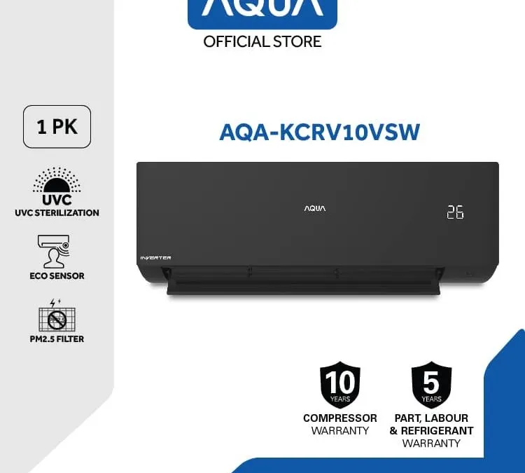 AQUA Inverter AC AQA-KCR10VSW