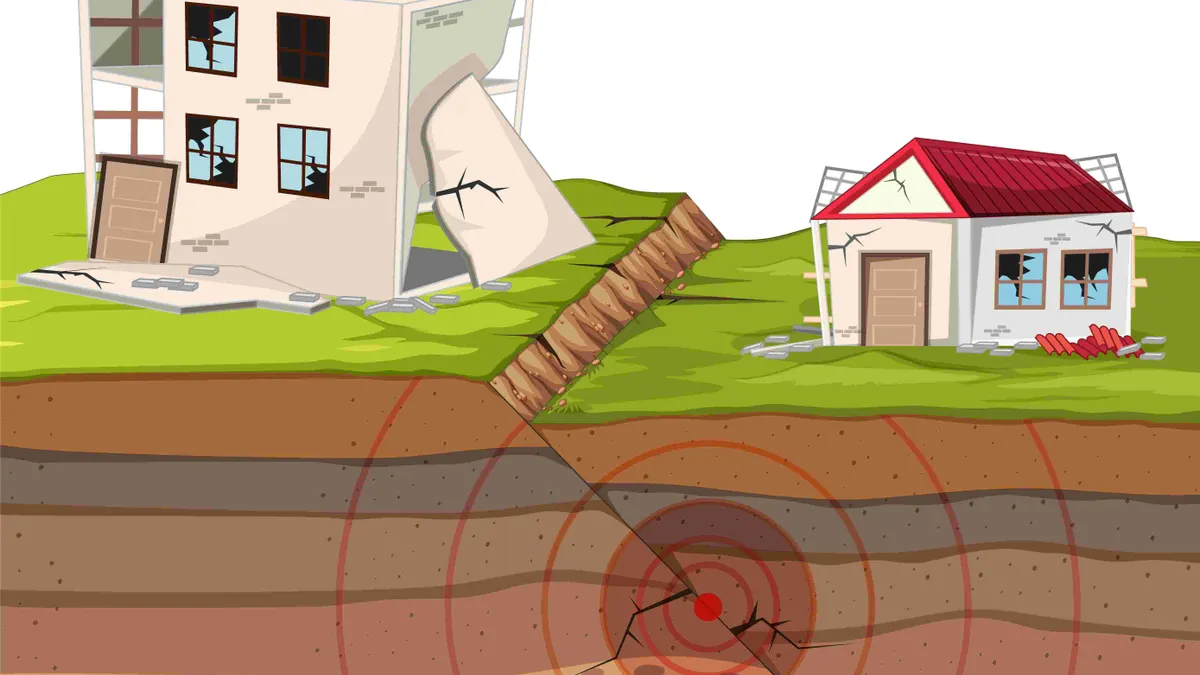 Ilustrasi gempa megathrust