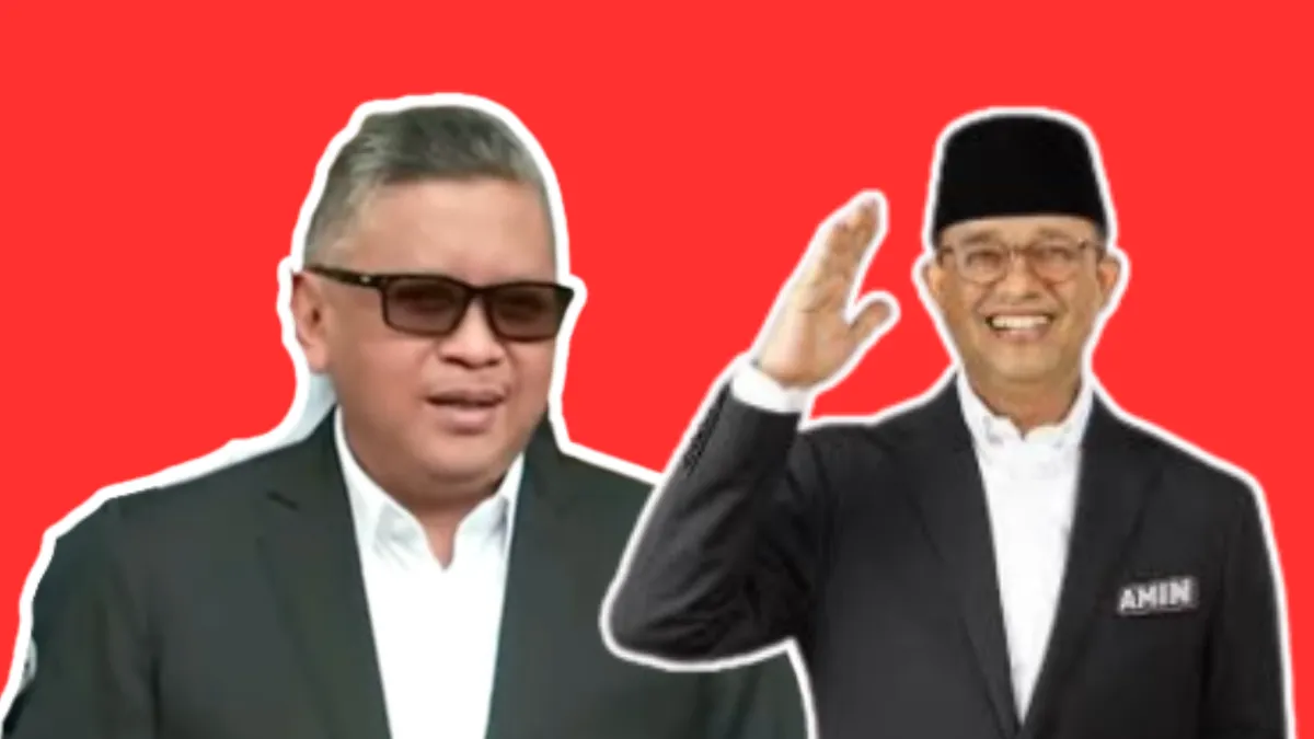 Anies Baswedan dan Hasto Kristiyanto