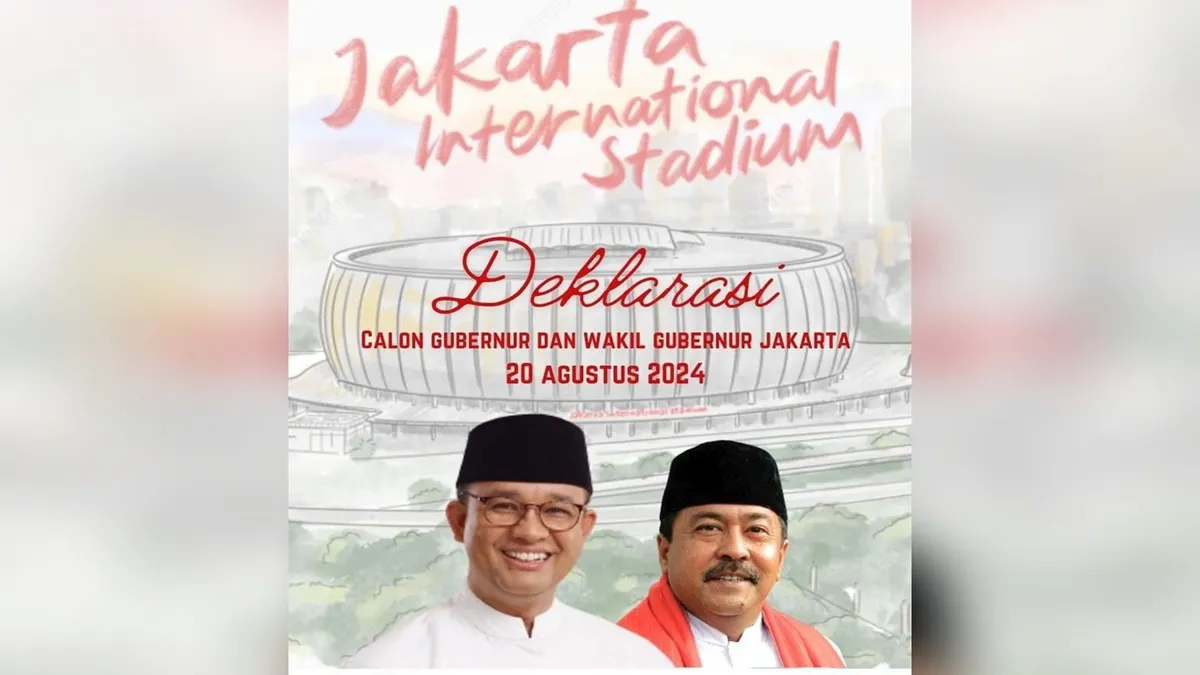 Beredar Selebaran Anies Baswedan Gandeng Rano Karno di Pilgub Jakarta 2024