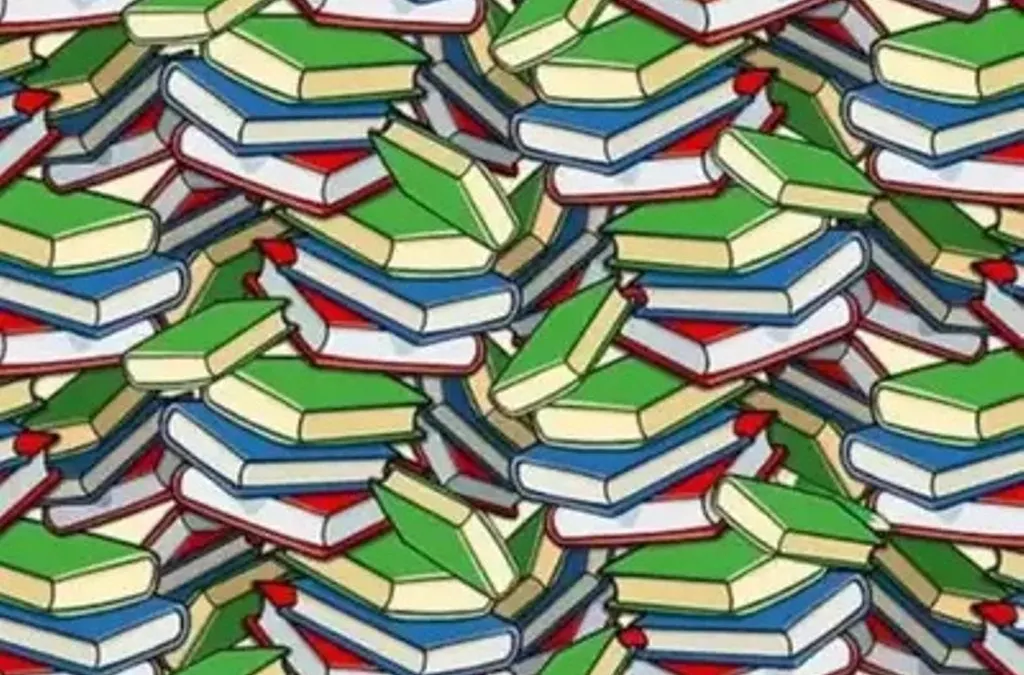 Tes Ilusi Optik: Temukan Pensil Hijau di Antara Tumpukan Buku Ini dalam 15 Detik